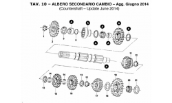 ALBERO SECONDARIO VERSIONE 2.0 TM Kart KZ10 KZ10B 